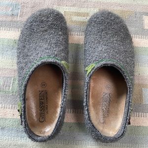 Giesswein Ultra Comfort gray wool slippers 41